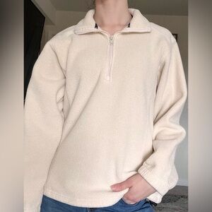 L.L. Bean Cream Fleece Jacket